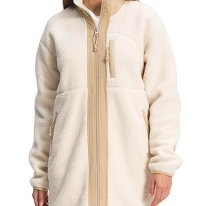BNWT The North Face Women's Cragmont Fleece Coat, XL, White